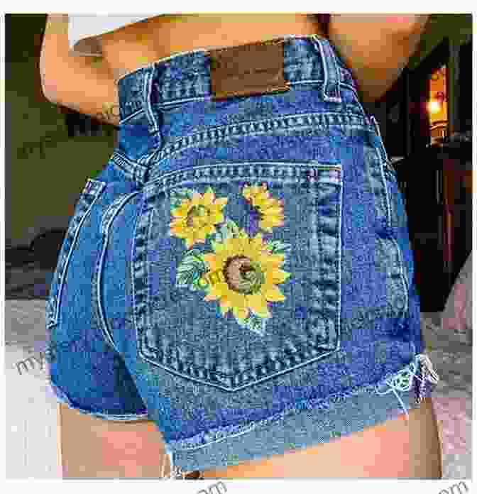 A Pair Of Denim Shorts With A Small Embroidered Floral Design On The Pockets Customize Your Clothes: 20 Hand Embroidery Projects To Update Your Wardrobe
