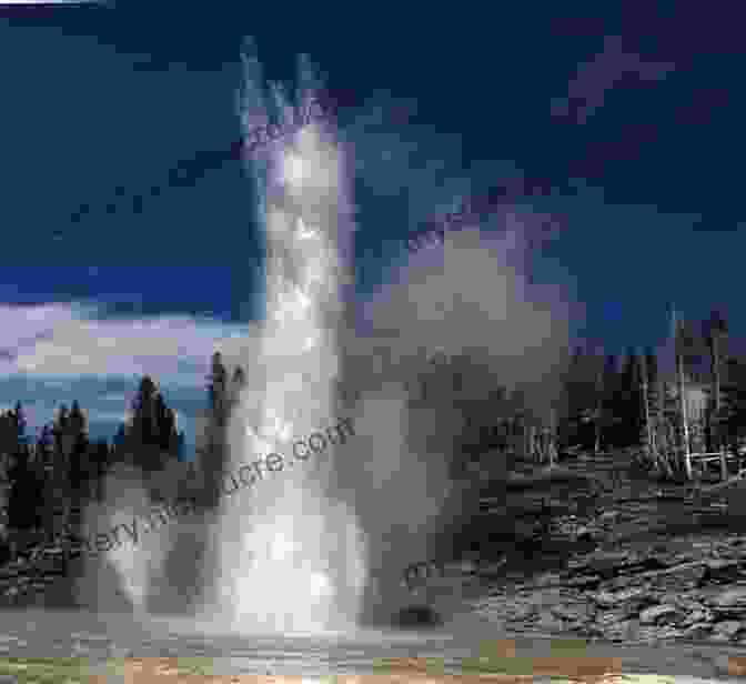 A Photo Of A Geyser In Yellowstone National Park. The Discovery Of Yellowstone Park: Discovery Of Park