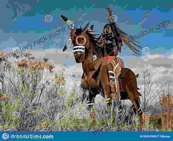 A Proud Native American Chief Sits Astride His Horse, His Face Painted With Tribal Designs, His Gaze Piercing. Call Of The American Wild: A Tenderfoot S Escape To Alaska