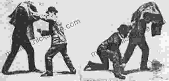 A Vintage Illustration Depicting Practitioners Engaging In Bartitsu Techniques. The Sherlock Holmes School Of Self Defence: The Manly Art Of Bartitsu As Used Against Professor Moriarty