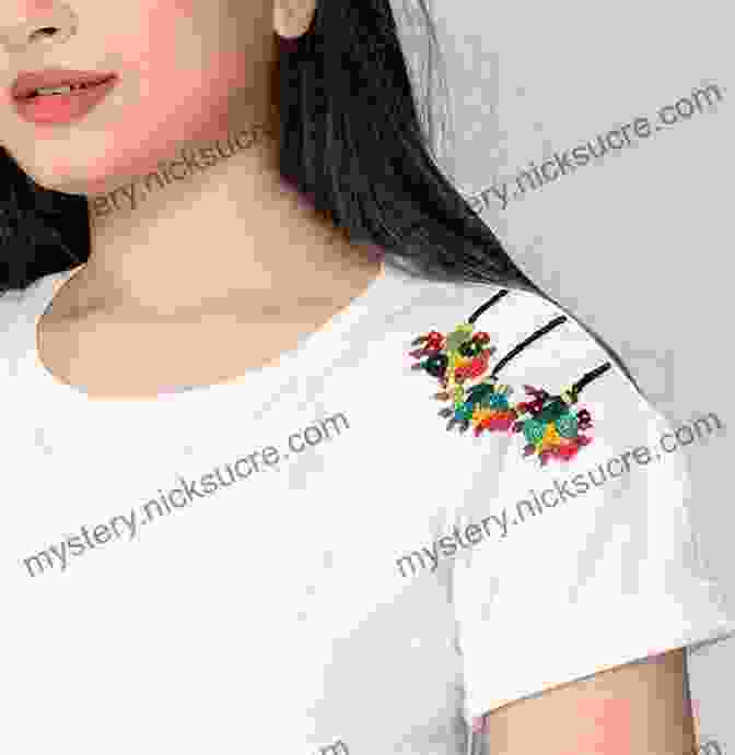 A White T Shirt With A Colorful Embroidered Floral Design On The Front Customize Your Clothes: 20 Hand Embroidery Projects To Update Your Wardrobe