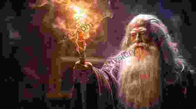 Aged Wizard With Long, White Beard, Gazing At Shimmering Stars Things Heroes Say: A Fantasy Artbook Phrasebook