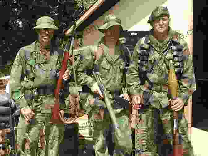 Airsoft Players In Period Accurate Uniforms During A Vietnam War Reenactment Scenario. Airsoft And Paintball Game Scenarios: 68 Different Games With 130 Variations