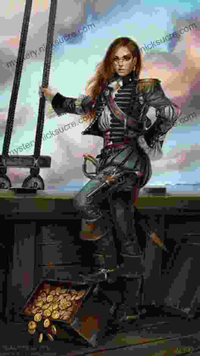 Alosa, The Daughter Of The Pirate King, Stands On The Deck Of A Ship, Facing The Turbulent Sea, Her Eyes Filled With A Mix Of Determination And Trepidation Daughter Of The Pirate King