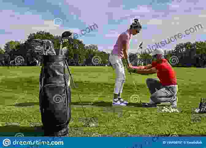 Golfer Practicing Her Putting Stroke With A Focus Grounded Golf: Steady Performance Under Pressure For The Female Golfer