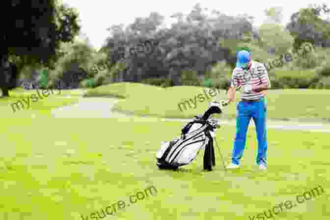 Golfer Selecting The Appropriate Club For A Shot Grounded Golf: Steady Performance Under Pressure For The Female Golfer