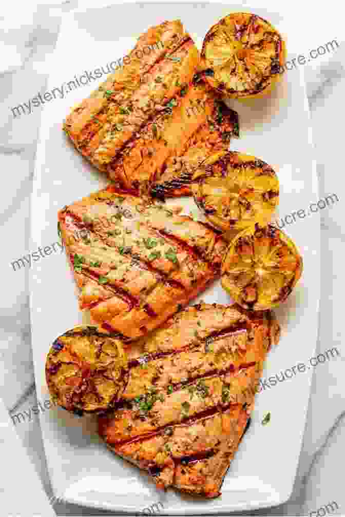 Grilled Salmon Glazed With A Tangy Lemon Herb Sauce Vegetarian Cookbook For Teens: 100 Fun Recipes To Cook Like A Pro