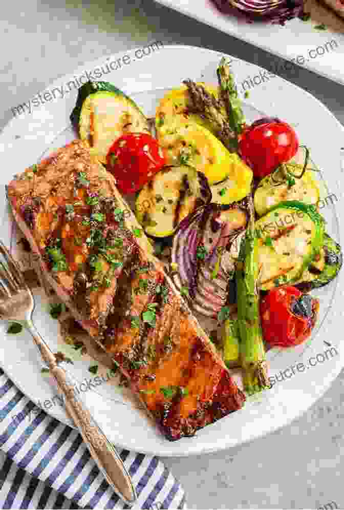 Grilled Salmon With Roasted Vegetables The First Time Mom S Pregnancy Cookbook: A Nutrition Guide Recipes And Meal Plans For A Healthy Pregnancy (First Time Moms)